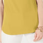 JM Collection Women's Sleeveless Zip Top Yellow Size Petite XL