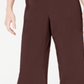 Alfani Women's Culotte Pull on Cropped Wide Leg Pants Brown Size X-Large