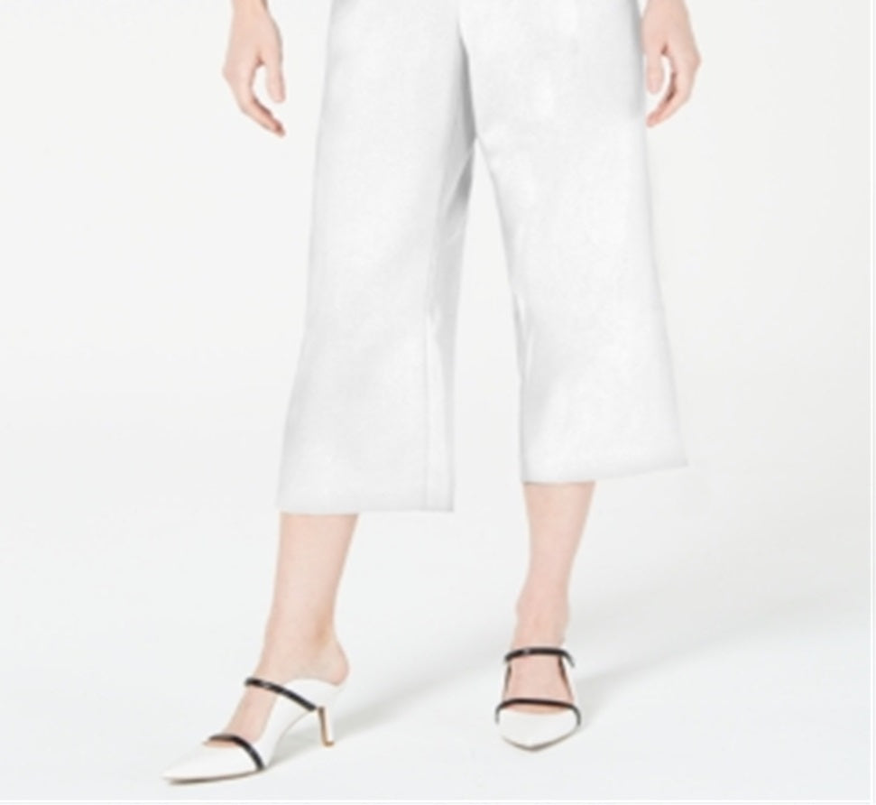 Alfani Women's Pull on Culottes White Size Petite X-Small