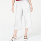 Alfani Women's Pull on Culottes White Size Petite X-Small