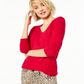 Charter Club Women's V Neck Cashmere Sweater Red Size Large