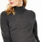 Charter Club Women's Cashmere Turtleneck Sweater Gray Size Medium