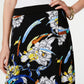 JM Collection Women's Printed Faux Wrap Maxi Skirt Black Size Medium