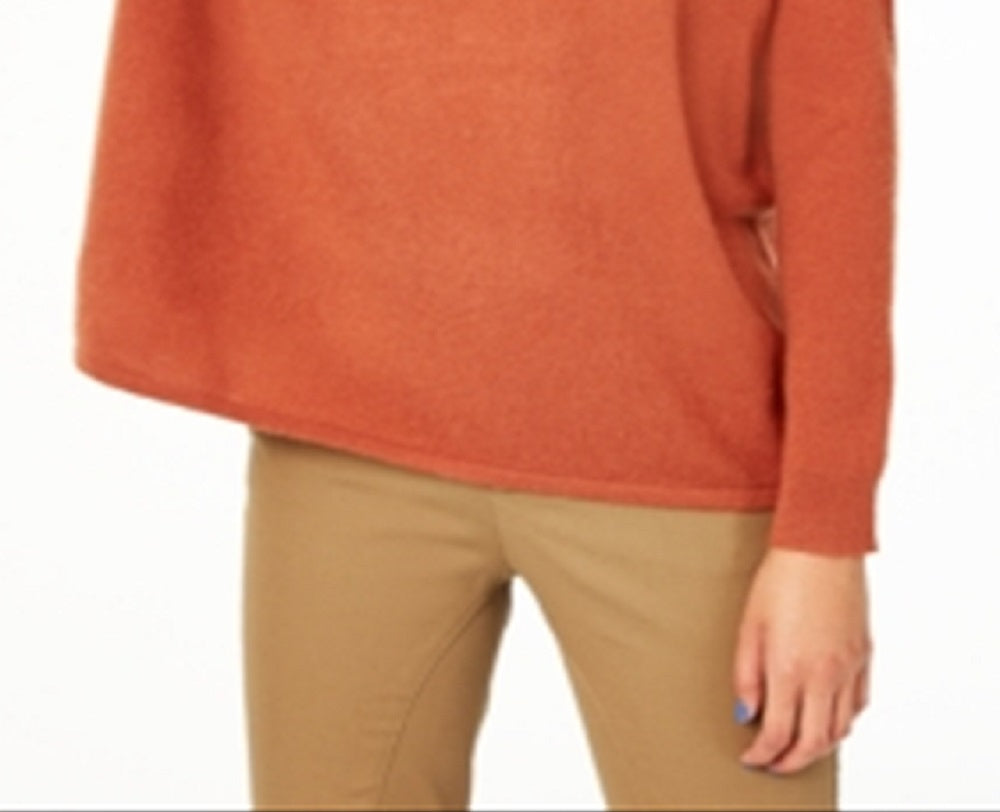 Charter Club Women's V Neck Pure Cashmere Sweater Brown Size X-Small