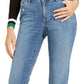 INC International Concepts Women's Curvy Fit Boyfriend Jeans Blue Size 8