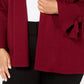 Alfani Women's Plus Bell Sleeve Everyday Cardigan Sweater Red Size 0X