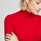 Charter Club Women's Cashmere Turtleneck Sweater Red Size Petite L