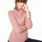 Charter Club Women's Cashmere Turtleneck Sweater Pink Size Petite S