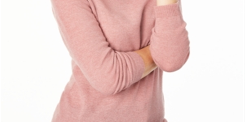 Charter Club Women's Cashmere Turtleneck Sweater Pink Size Petite S