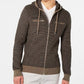 INC International Concepts Men's Textured Zip Front Hoodie Green Size Small