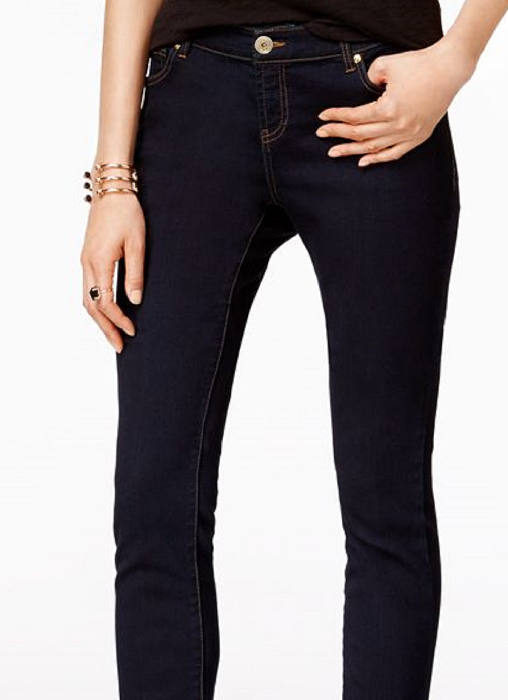 INC International Concepts Women's Triple Stitch Skinny Jeans Blue Size 6