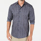Tasso Elba Men's Cotton Tapestry Print Button Down Shirt Blue Size X-Large