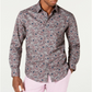 Tasso Elba Men's Fontino Paisley Print Shirt Gray Size XL