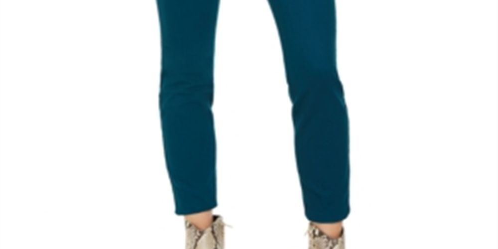 INC International Concepts Women's Curvy Fit Skinny Jeans Blue Size 16