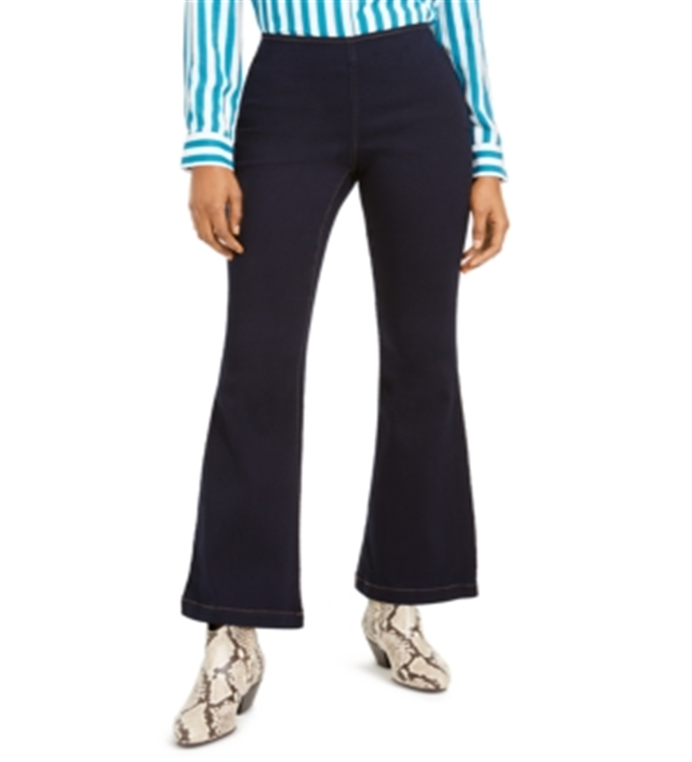 INC International Concepts Women's Pull on Flare Jeans Blue Size 0