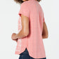 Style & Co Women's Graphic T-Shirt Orange Size Small