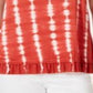 Style & Co Women's Tie Dye Ruffle Hem Top Stripe Dye Orange Size Petite X-Small