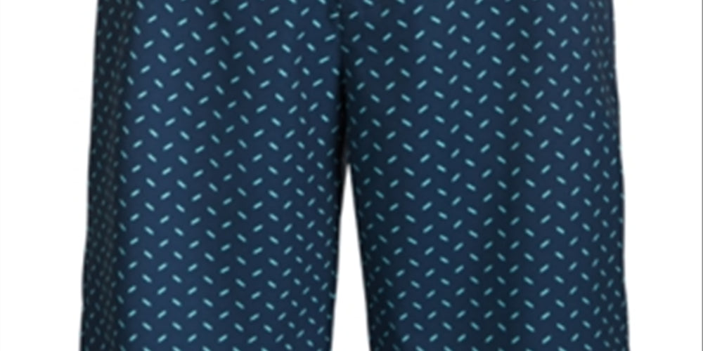 Greg Norman Men's Metal Print Stretch Golf Short Blue Size 33