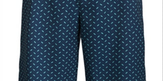 Greg Norman Men's Metal Print Stretch Golf Short Blue Size 33