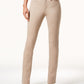 Charter Club Women's Lexington Tummy Control Straight Leg Jeans Brown Size 12