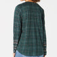 Style & Co Women's Mixed Print Shirt Green Size Petite