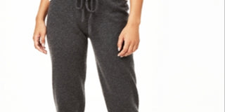 Charter Club Women's Cashmere Jogger Pants Grey Size Petite XL