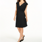 Alfani Women's Hardware Wrap Dress Black Size XX-Large