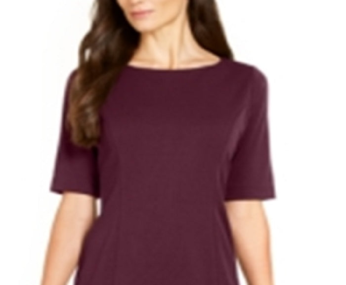 Alfani Women's Solid Sheath Dress Red Size 4 Petite