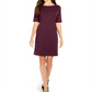 Alfani Women's Solid Sheath Dress Red Size 4 Petite