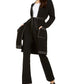 INC International Concepts Women's Zip Pocket Pants Black Size 12