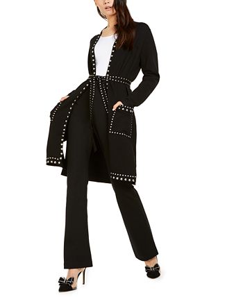 INC International Concepts Women's Zip Pocket Pants Black Size 12