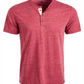 American Rag Men's Heathered Short Sleeve Henley Shirt Red Size Small