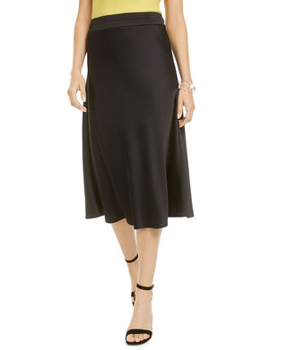 Bar III Women's Satin Slip Skirt Black Size 2