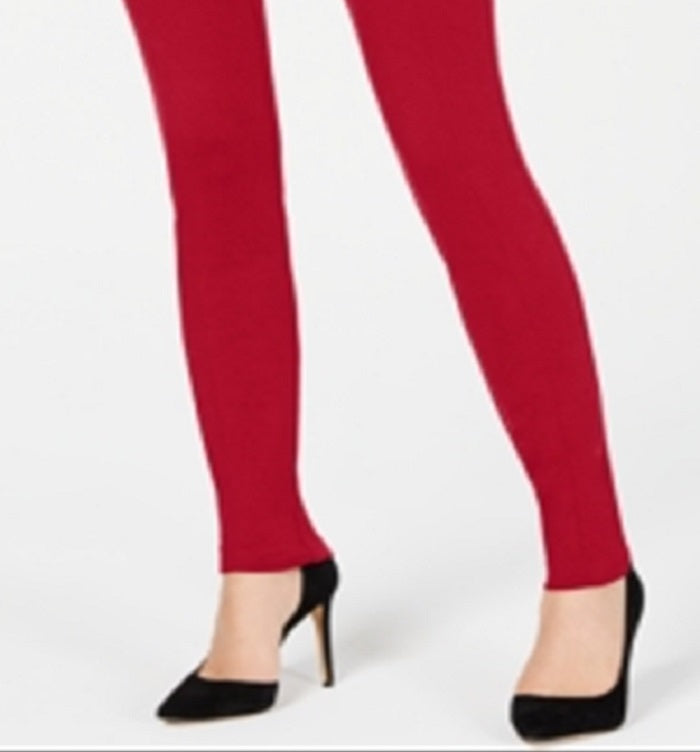 INC International Concepts Women's High Waist Skinny Pants Red Size 14