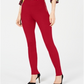 INC International Concepts Women's High Waist Skinny Pants Red Size 14