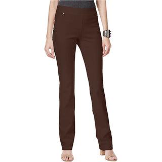 INC International Concepts Women's Straight Leg Casual Trouser Pants Brown Size 18