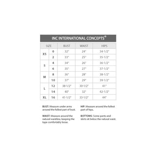 INC International Concepts Women's Straight Leg Casual Trouser Pants Brown Size 18