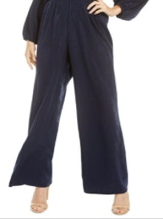 Bar III Women's Smocked Waist Jumpsuit Blue Size XX-Large