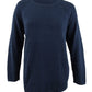 Karen Scott Women's Cotton Textured Stripe Sweater Blue Size 0X