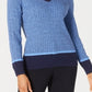 Karen Scott Women's Long Sleeve Sweater Blue Size Petite L