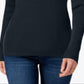 Karen Scott Women's Cotton Ribbed Turtleneck Top Blue Size Medium