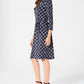 Charter Club Women's Plaid Polo Shirtdress Blue Size Small