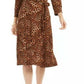 Charter Club Women's Reversible Faux Wrap Dress Brown Size 1X