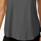 JM Collection Women's Scoop Neck Tank Top Gray Size Medium
