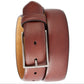 Tasso Elba Men's Textured Leather Dress Belt Brown Size Large