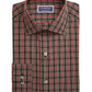 Club Room Men's Classic Regular Fit Stretch Wrinkle Resistant Tartan Dress Shirt Black Size 34-35