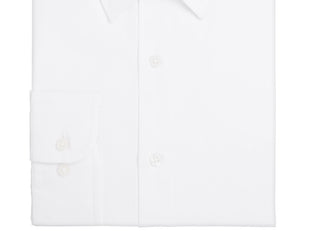 Club Room Men's Classic Regular Fit Solid Dress Shirt White Size 15.5X32X33