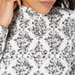 Karen Scott Women's Printed Mock Neck Top Gray Size X-Large