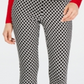 INC International Concepts Women's Diamond Jacquard Skinny Pants Black Size 12