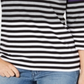 Karen Scott Women's Sport Striped 3/4 Sleeve Top Purple Size X-Small